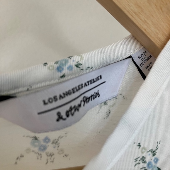 Like New, & Other Stories Lyocell Blend Ruffle Maxi Floral Dress - Picture 6 of 8